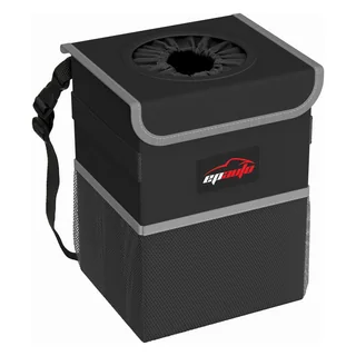 Waterproof Car Trash Can with Lid, thumbnail 1