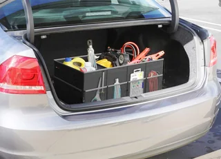 Foldable Trunk Organizer, 3 Compartments, thumbnail 6