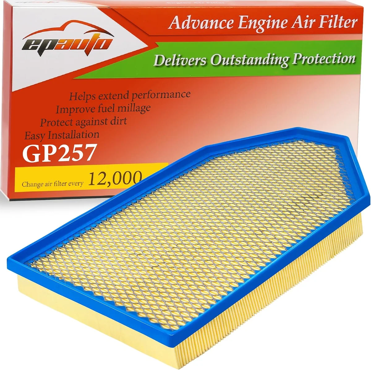 EPAuto GP257 Engine Air Filter