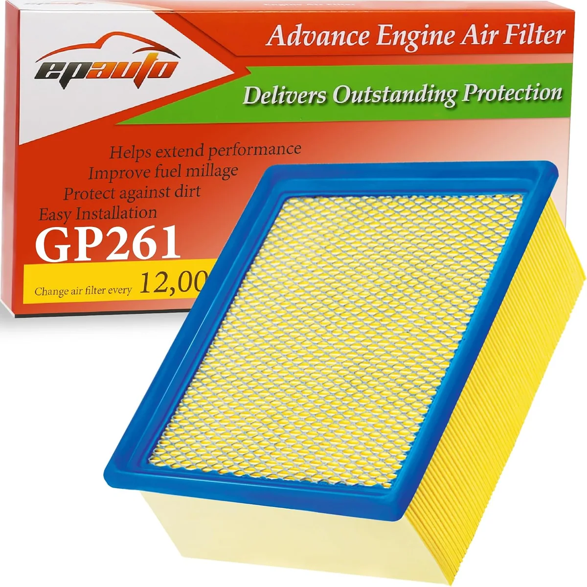 EPAuto GP261 Engine Air Filter