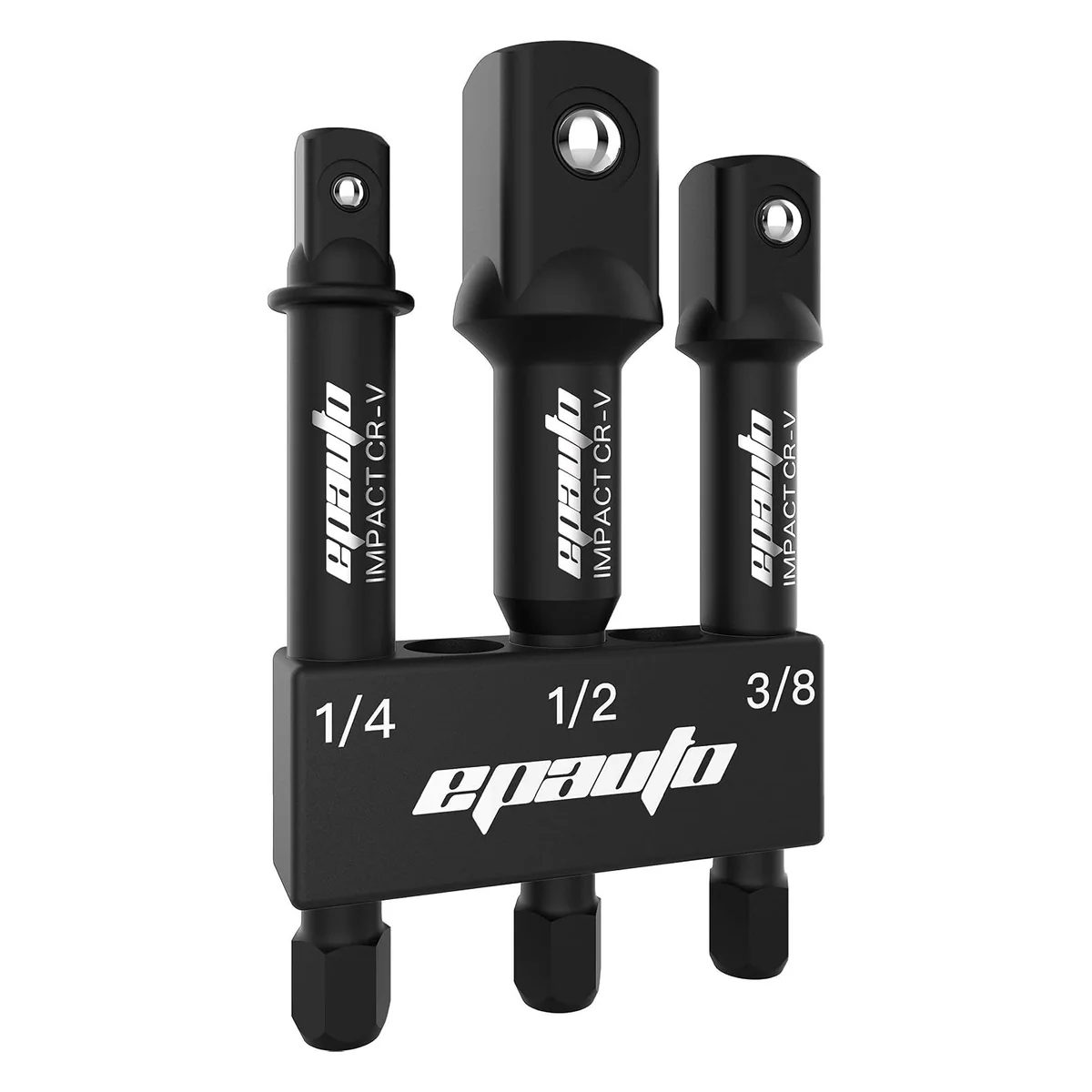 EPAuto Impact Socket Adapter Set, 3 Pieces, 3 in. long