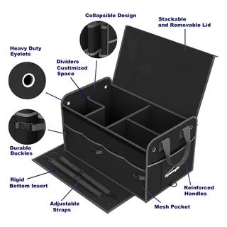Trunk Organizer with Lid, thumbnail 2