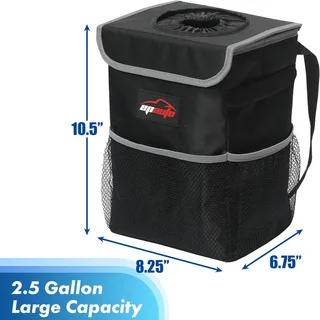 Waterproof Car Trash Can with Lid, thumbnail 2