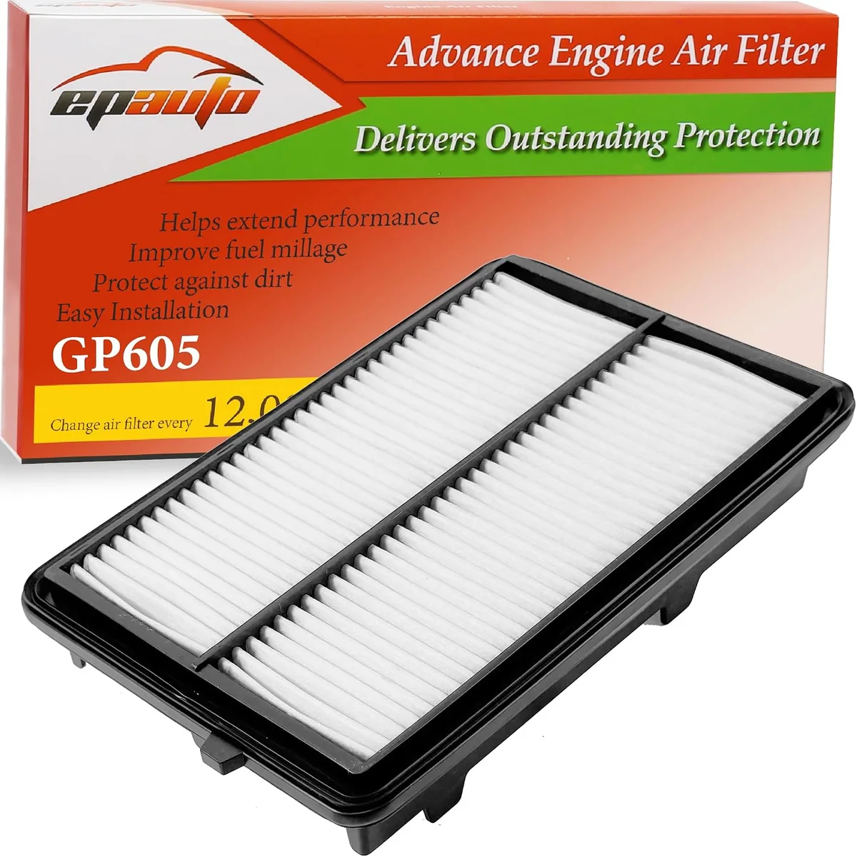EPAuto GP605 Engine Air Filter