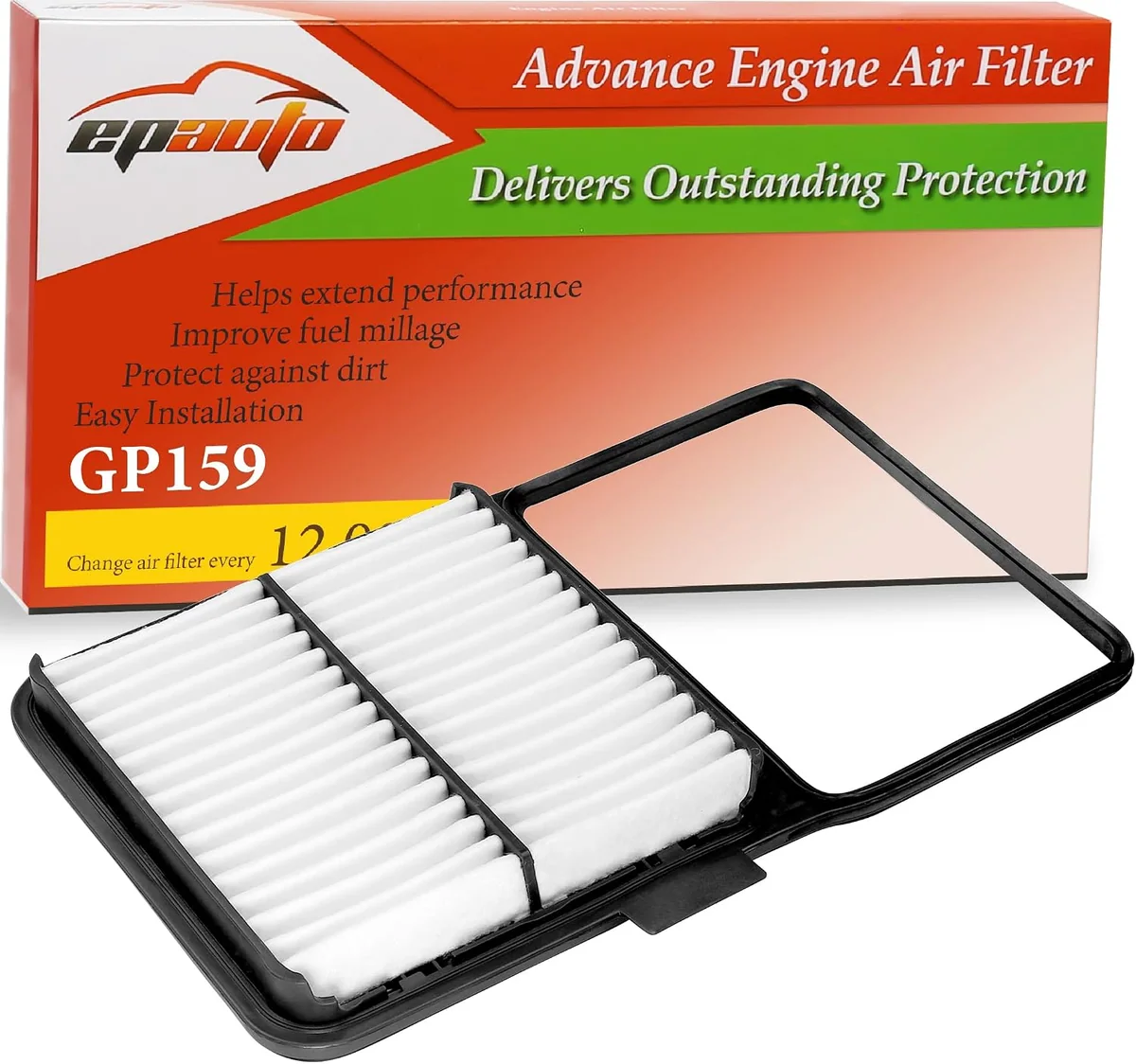 EPAuto GP159 Engine Air Filter