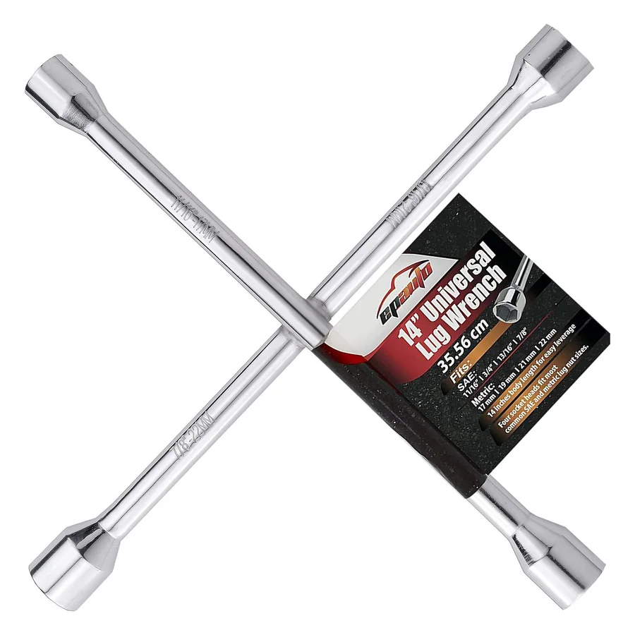 EPAuto 14 in. Four-Way Lug Wrench