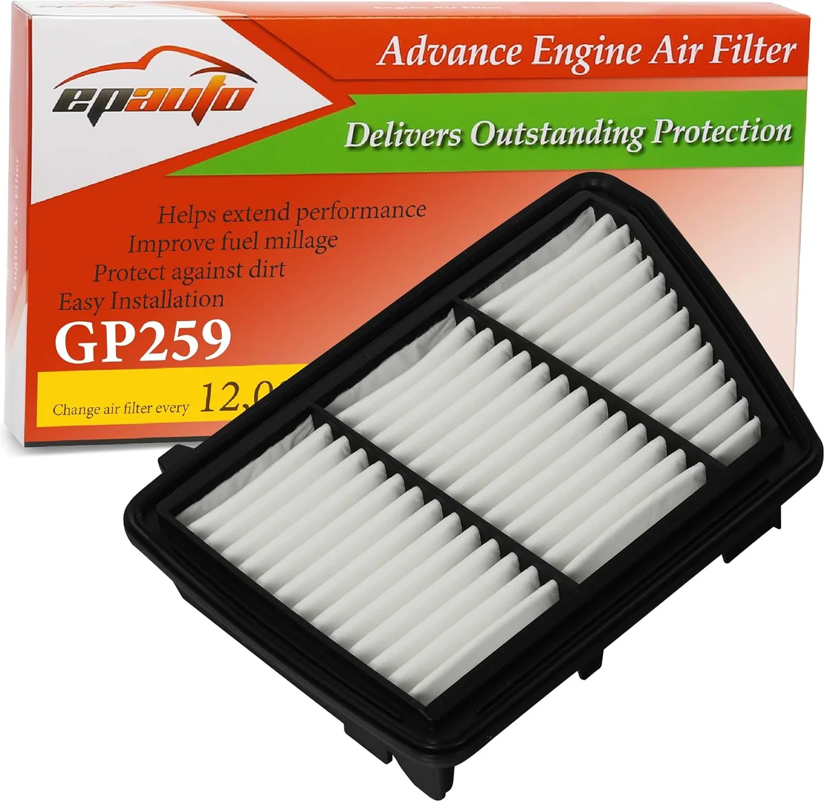 EPAuto GP259 Engine Air Filter