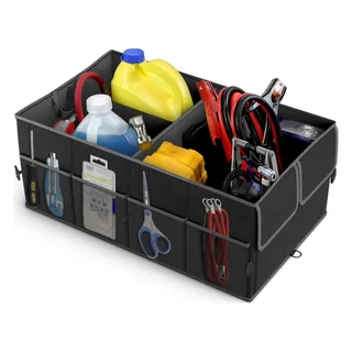 Foldable Trunk Organizer, 3 Compartments, thumbnail 5