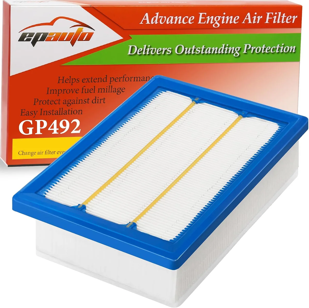 EPAuto GP492 Engine Air Filter