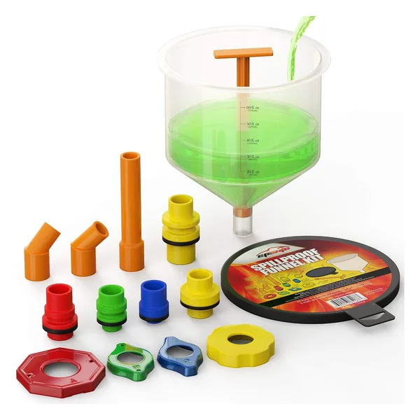 EPAuto Spill-Proof Coolant Funnel Kit