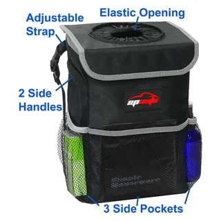 Waterproof Car Trash Can with Lid, thumbnail 4