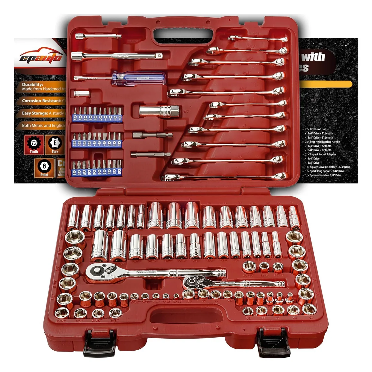 EPAuto 122-Piece Mechanics Tool Set