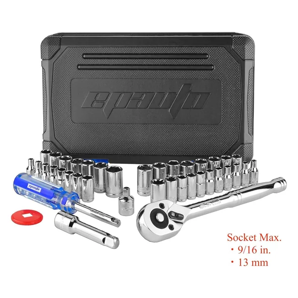 EPAuto 1/4 & 3/8 in. Drive Socket Set