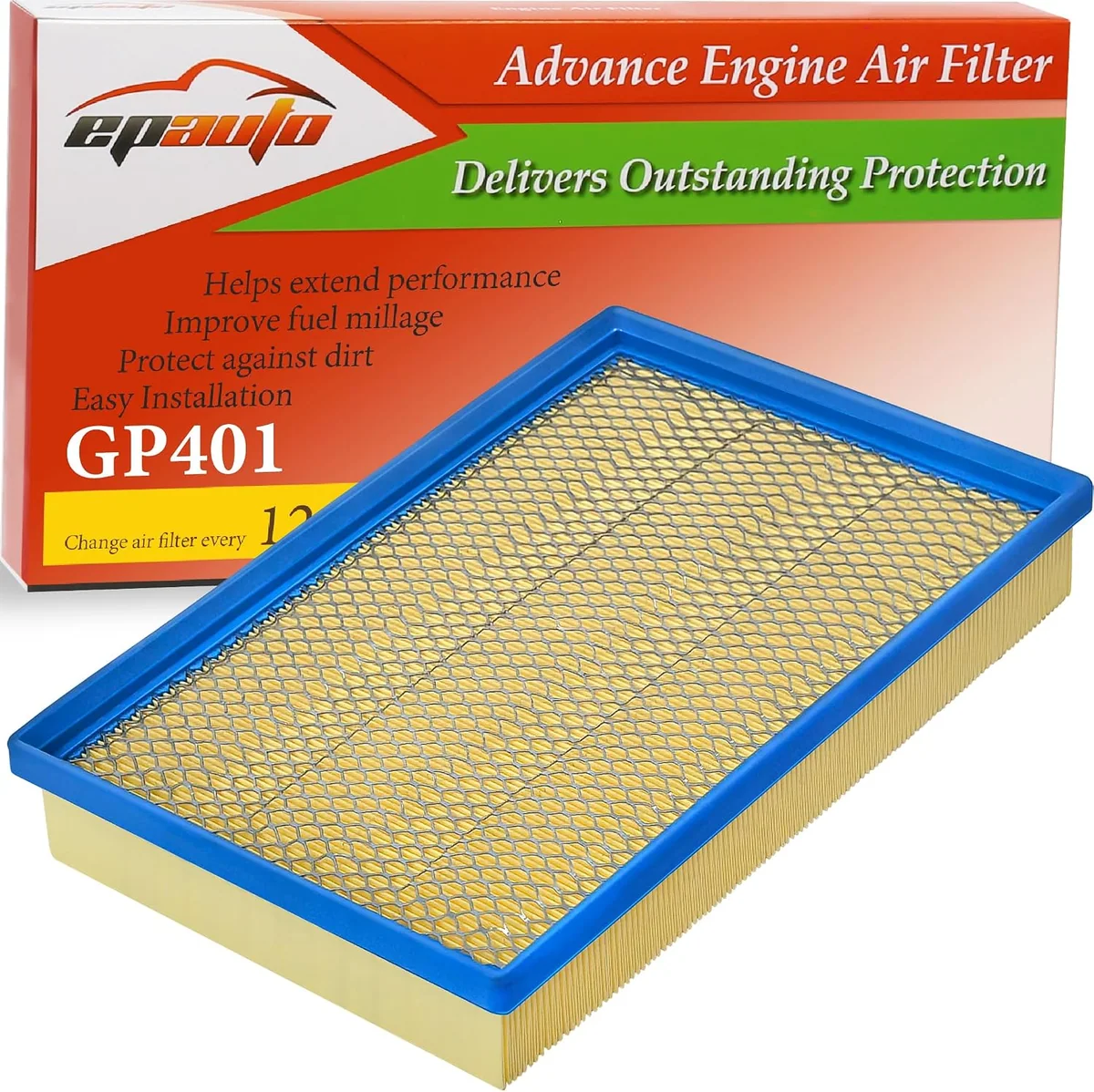 EPAuto GP401 Engine Air Filter