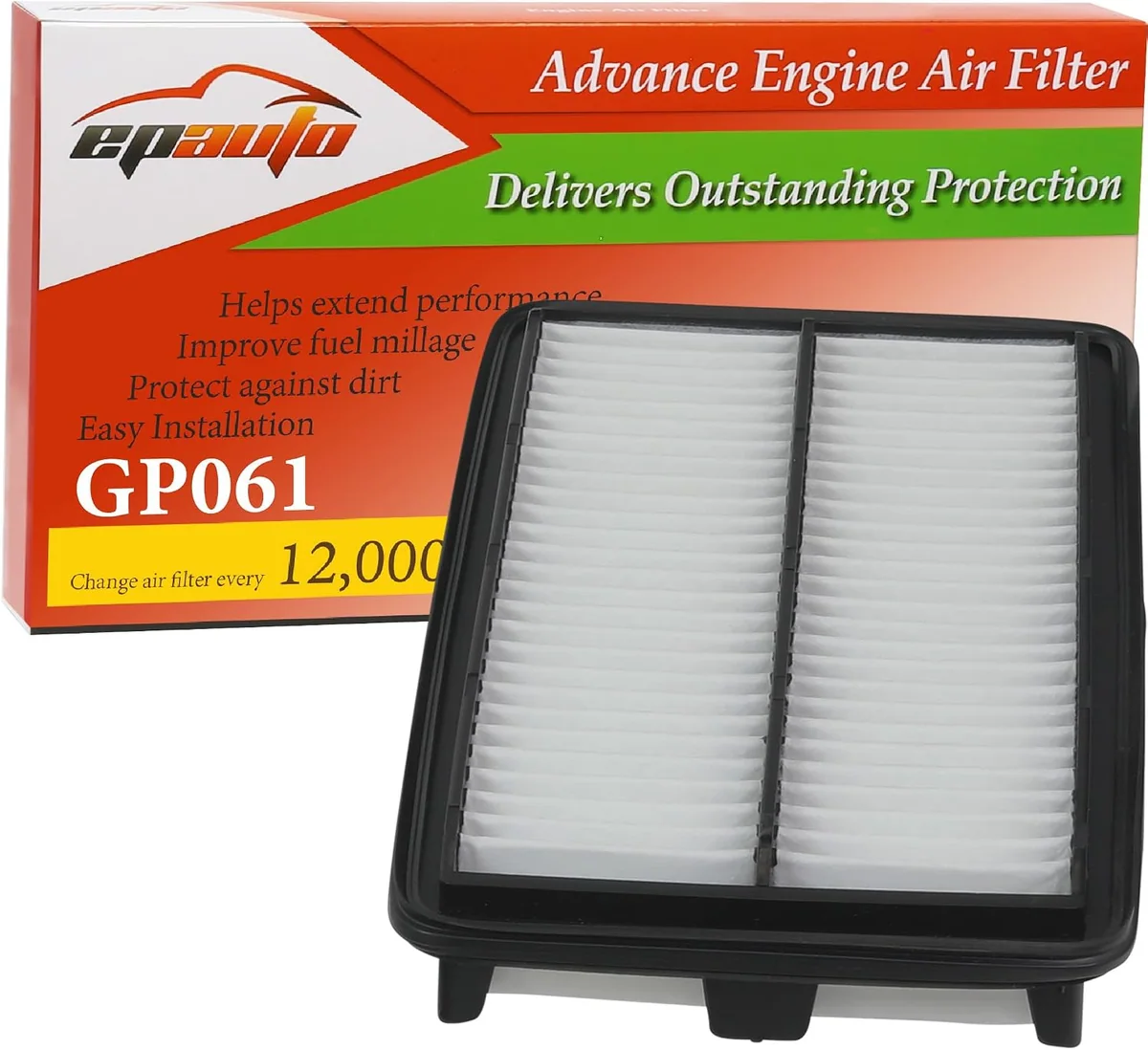 EPAuto GP061 Engine Air Filter