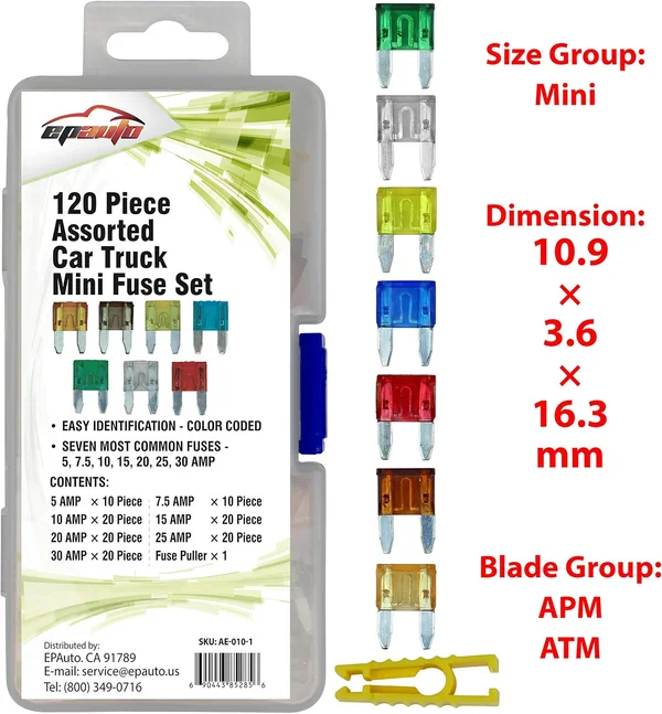 EPAuto Blade Fuse Assortment